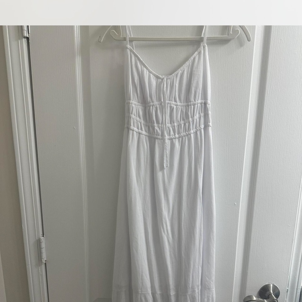 Hollister White Maxi Dress